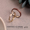 Handmade Bronze Wedding Rings, Rustic Style (Couple Set, Custom Sizes)