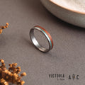 Rosewood and Titanium Wedding Bands - Malachite Liner Couples Set